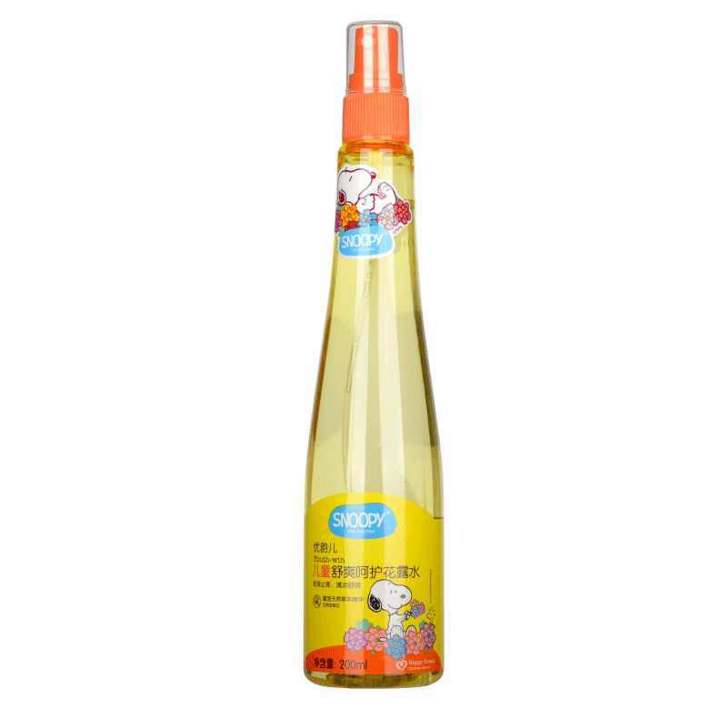 兒童舒爽呵護(hù)花露水正面（含金銀花）